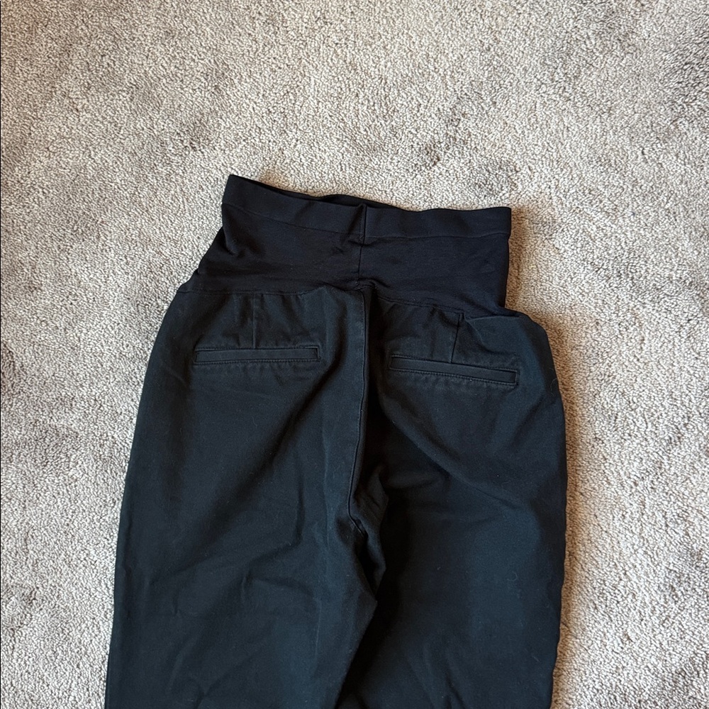 Old Navy Black Full Panel Pixie Flare Maternity P… - image 6